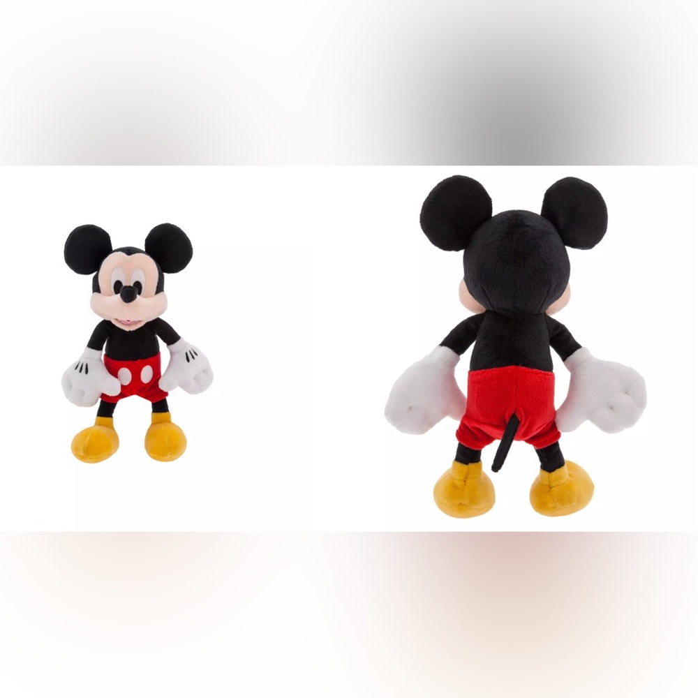 8” Mini Bean Bag Disney Mickey Mouse Plush - Classic Black, Red, and Yellow